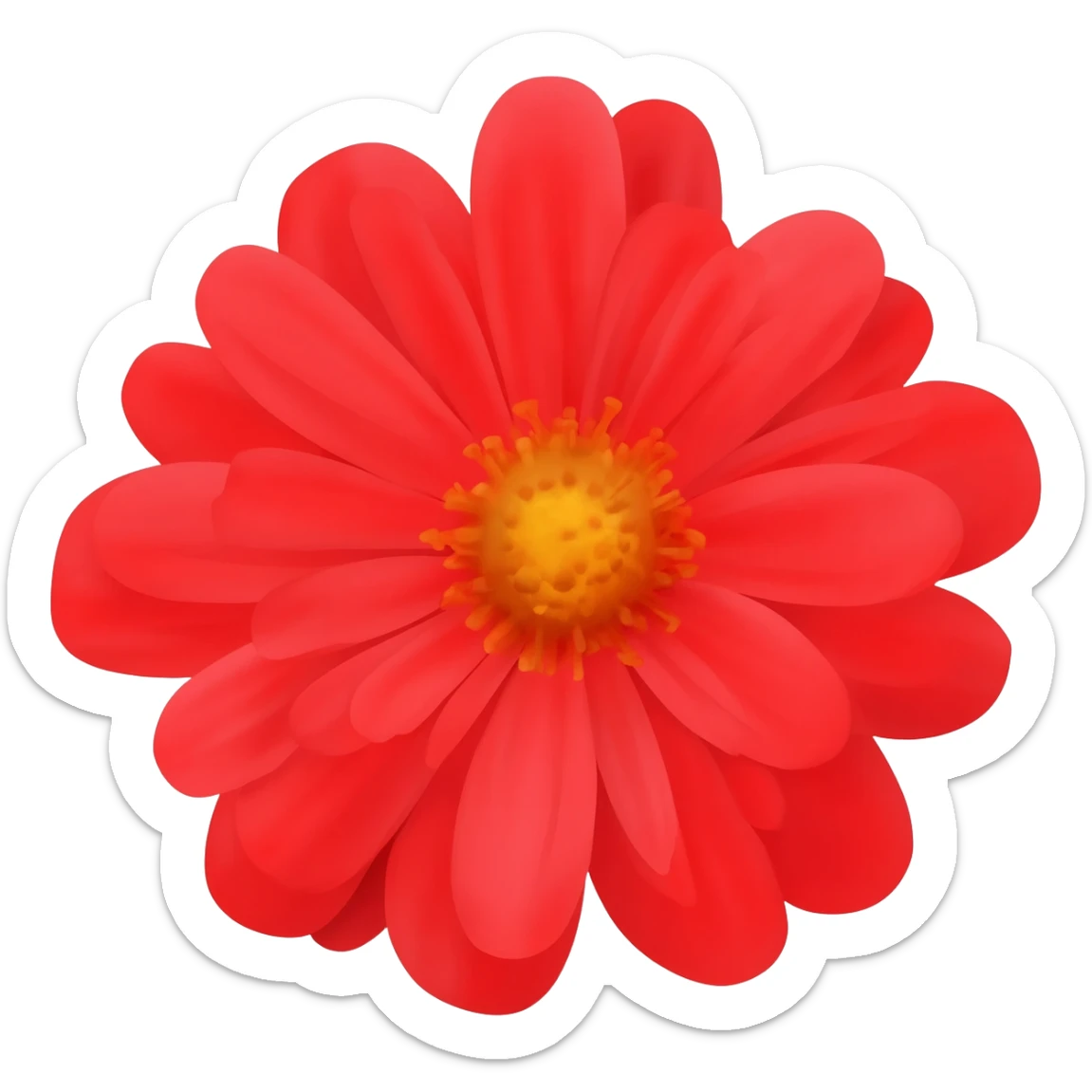 coloca as flores vermelha sticker