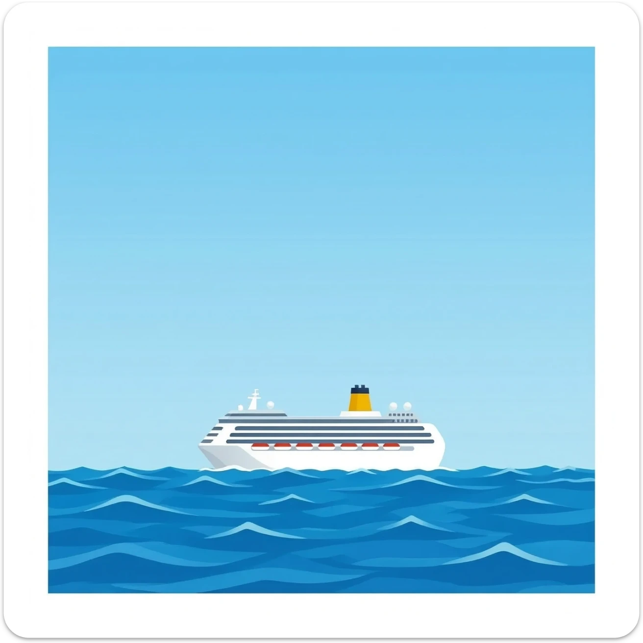 Cruise ship sticker