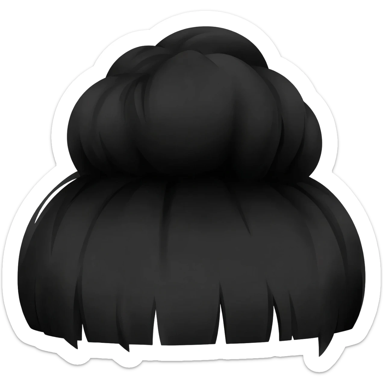 Moño negro de luto sticker