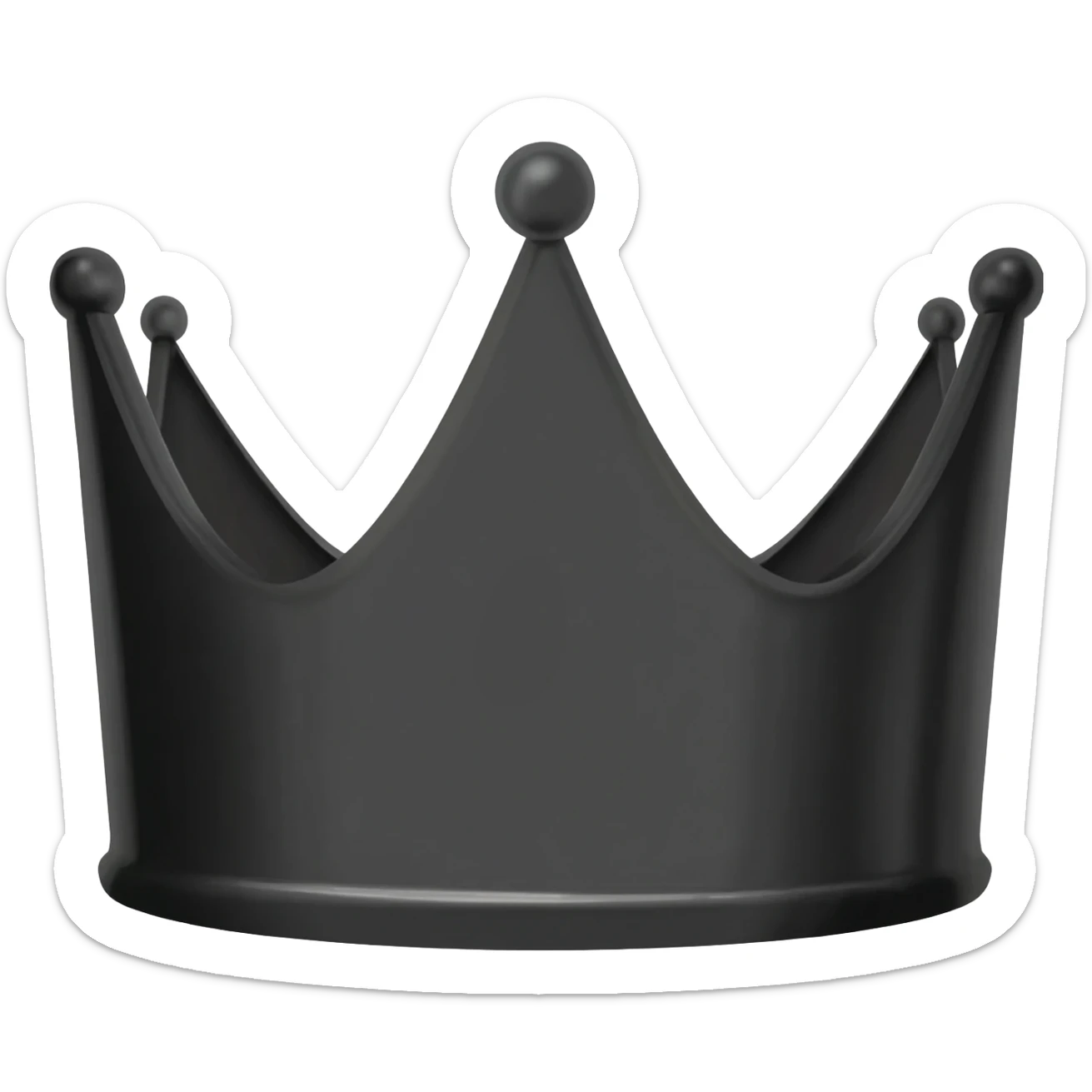 Black Chrown sticker