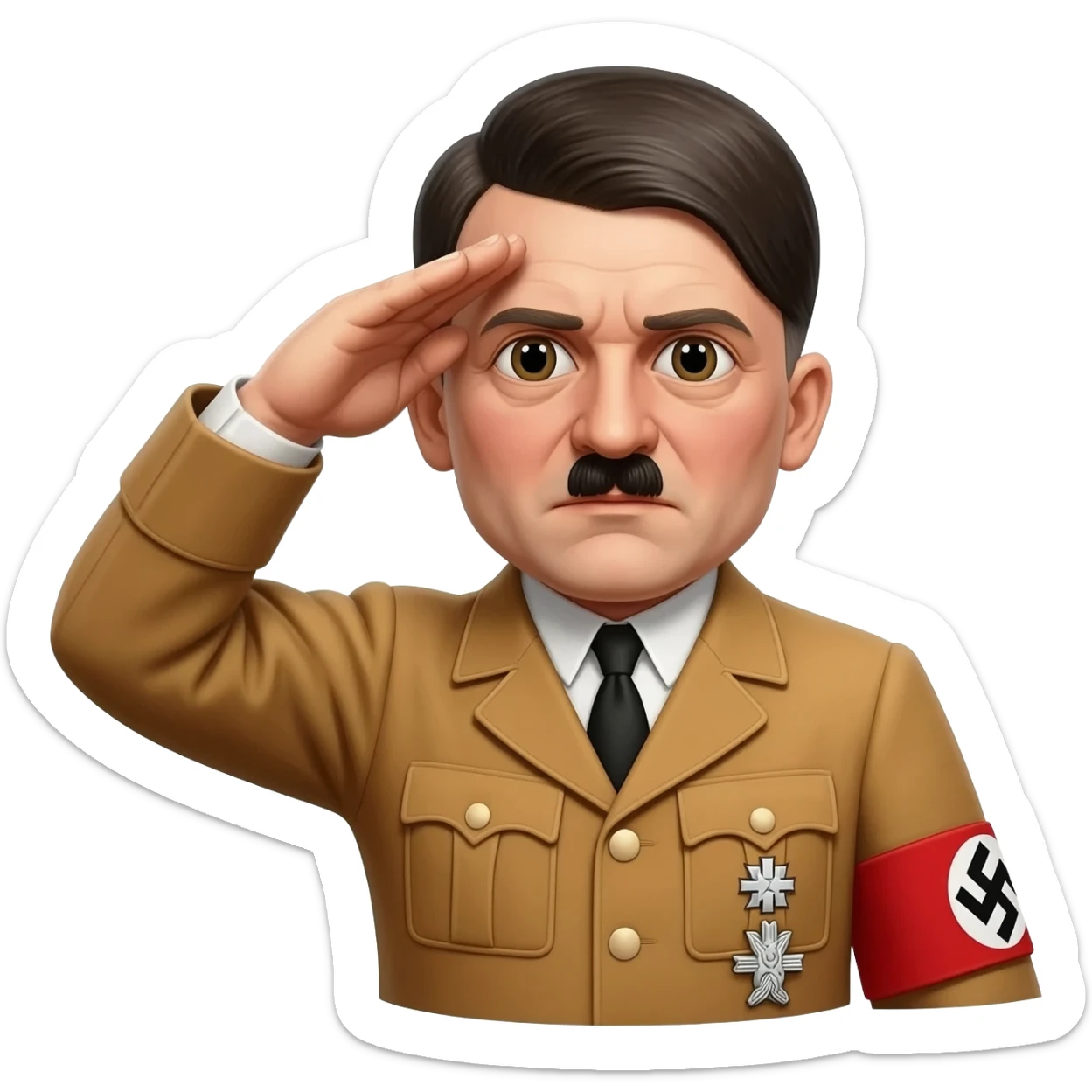 hitler salut nazi sticker
