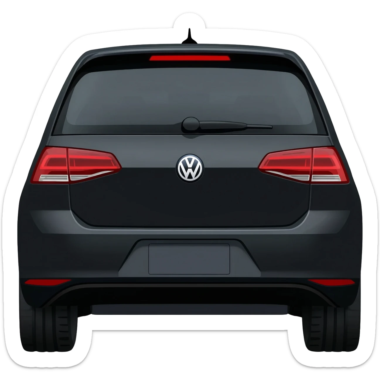 golf mk7 2016 black sticker