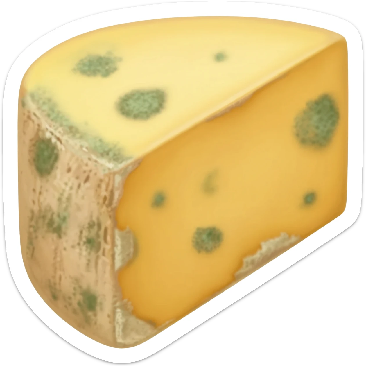 Moldy cheddar cheese sticker