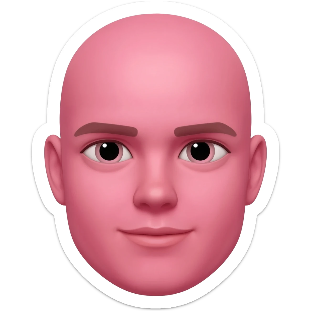 pink emoji sticker