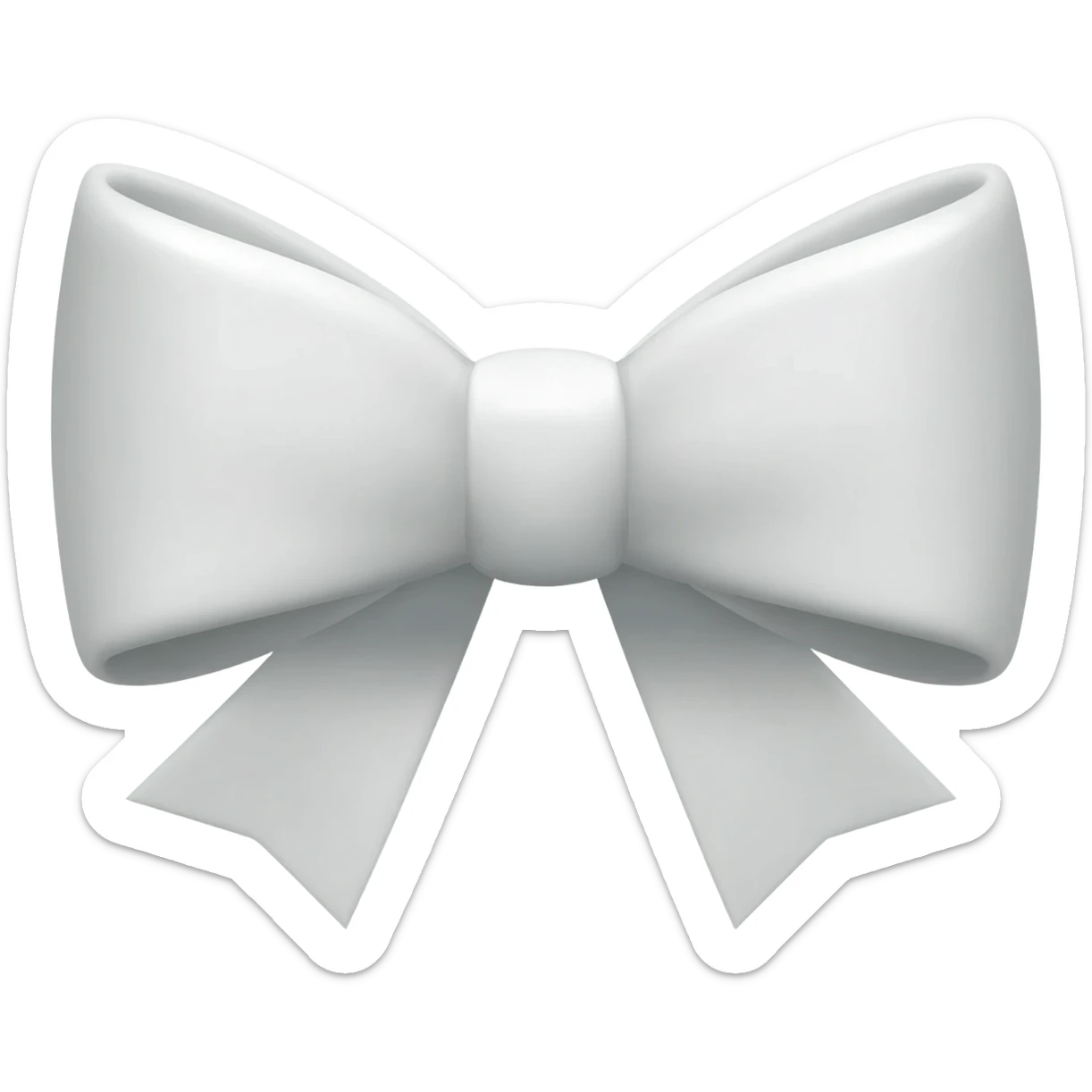 🎀 but white sticker