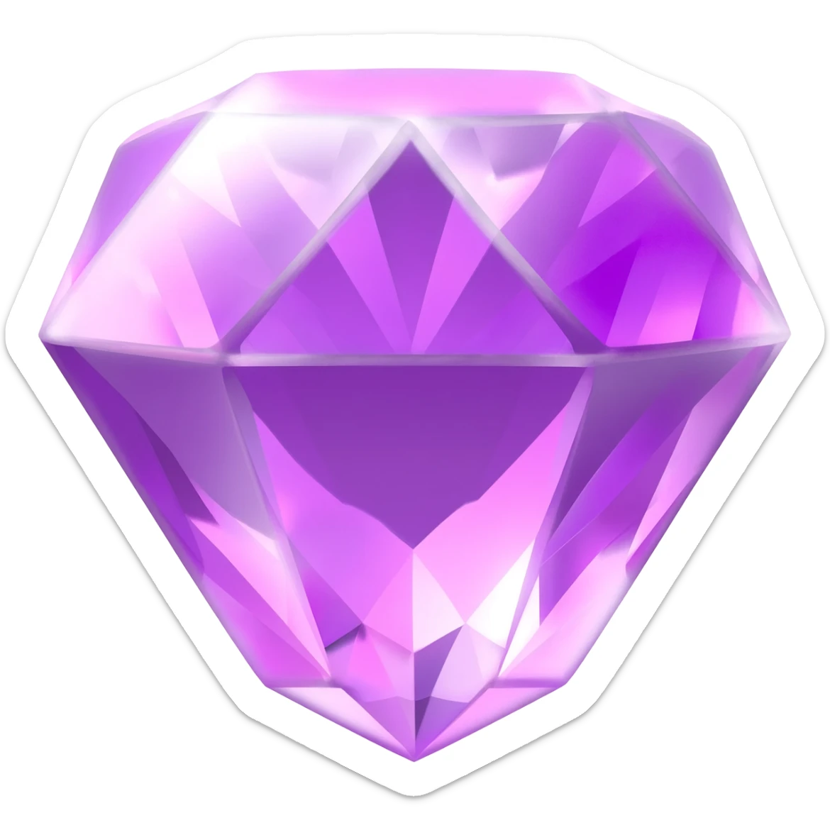 Purple gems sticker