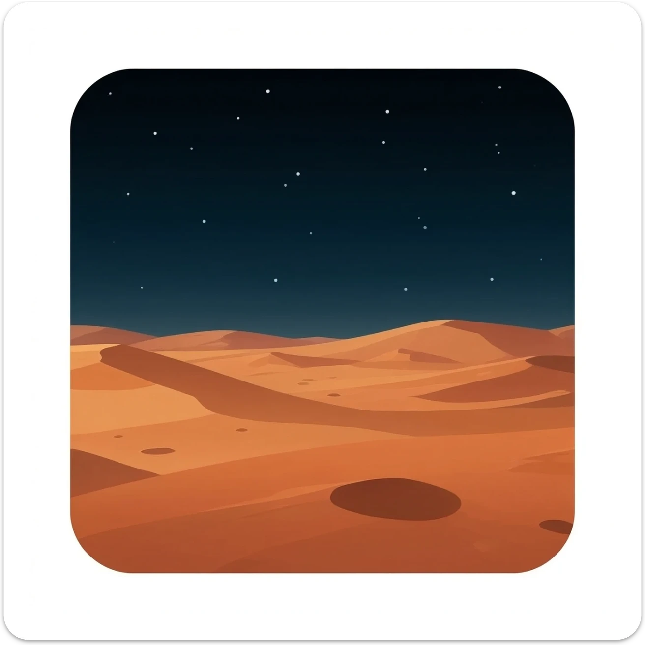 Mars (the planet, not the surface, without the space)) sticker