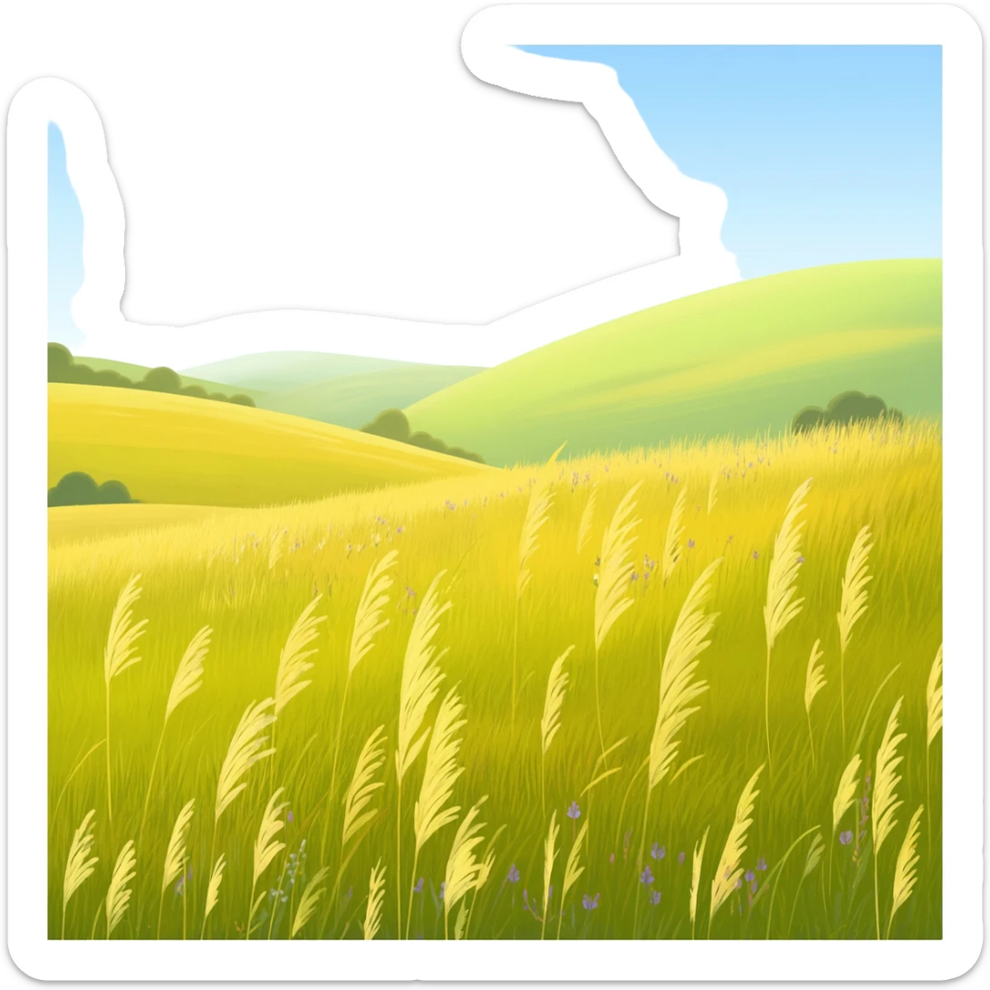 Grassland sticker