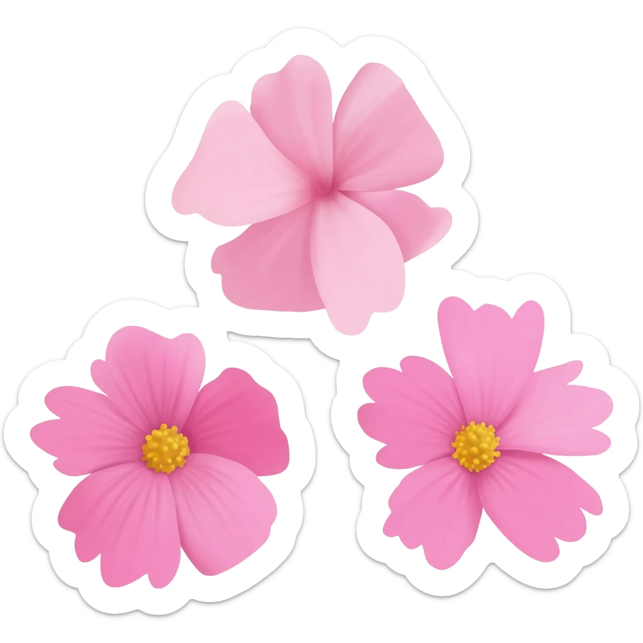 Emoji 3 petites fleur ios 26 esthétique rose girly sticker