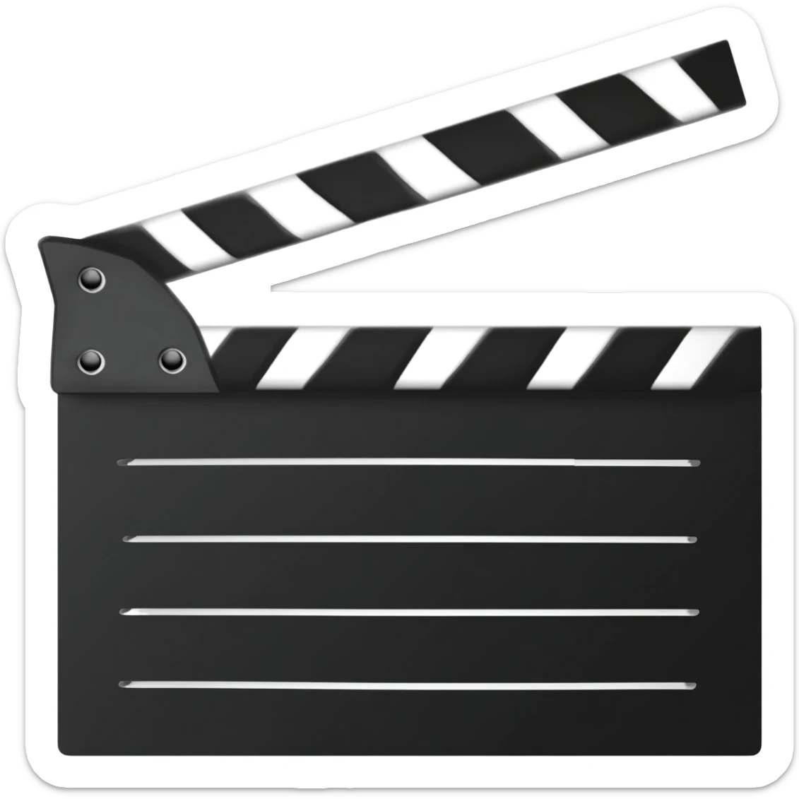 ICONO DE CLACETA DE CINE sticker