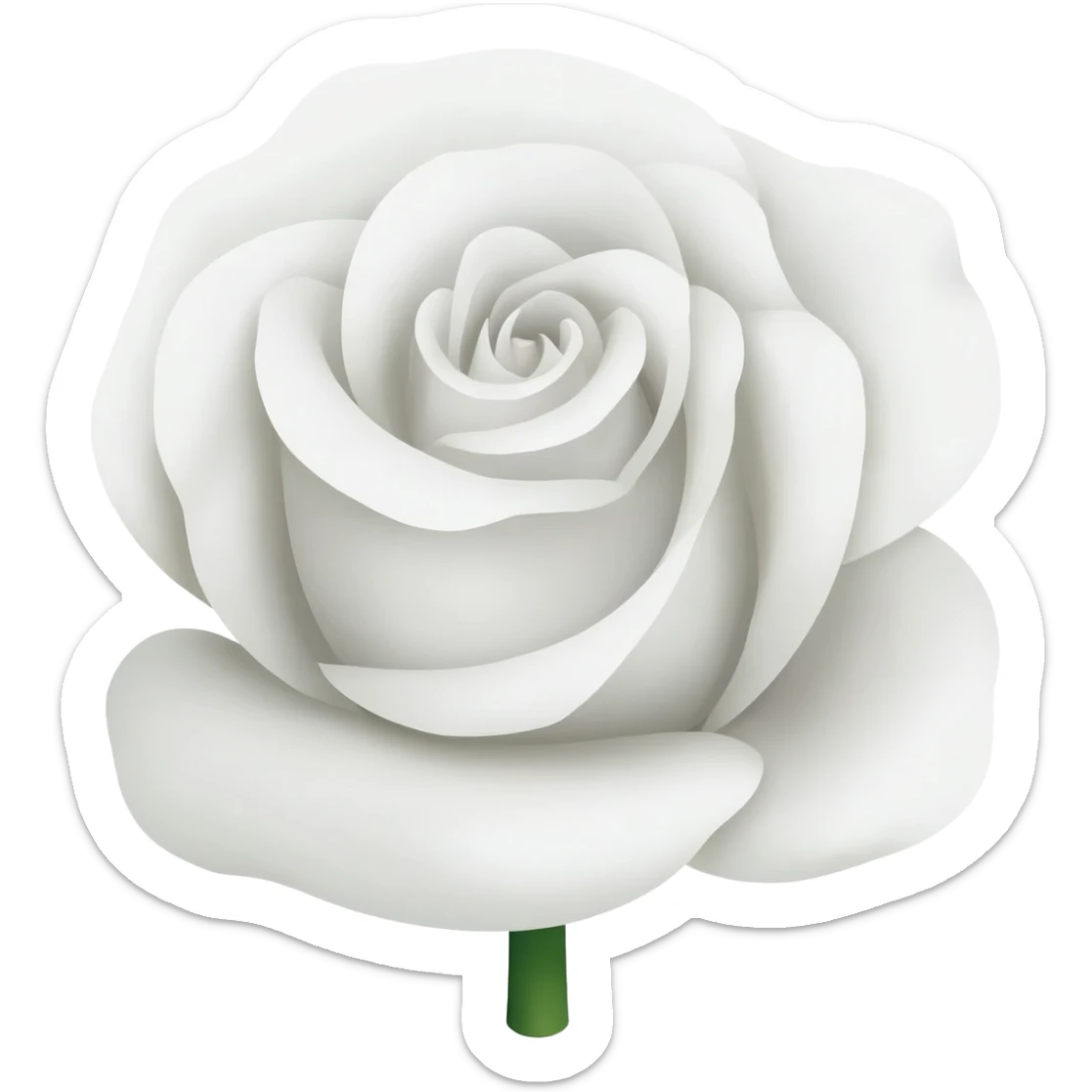 Rosa branca sticker
