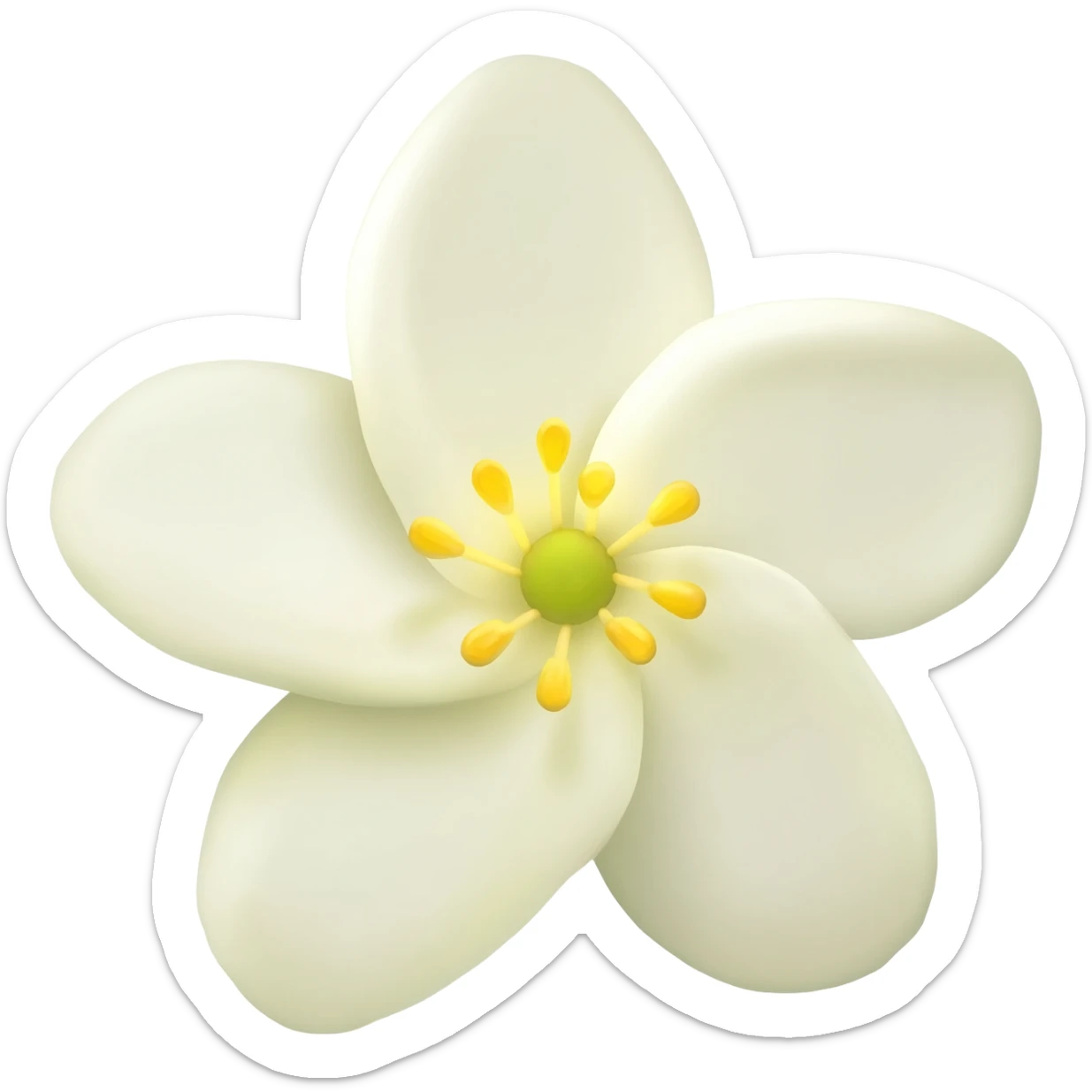Jasmine flower sticker