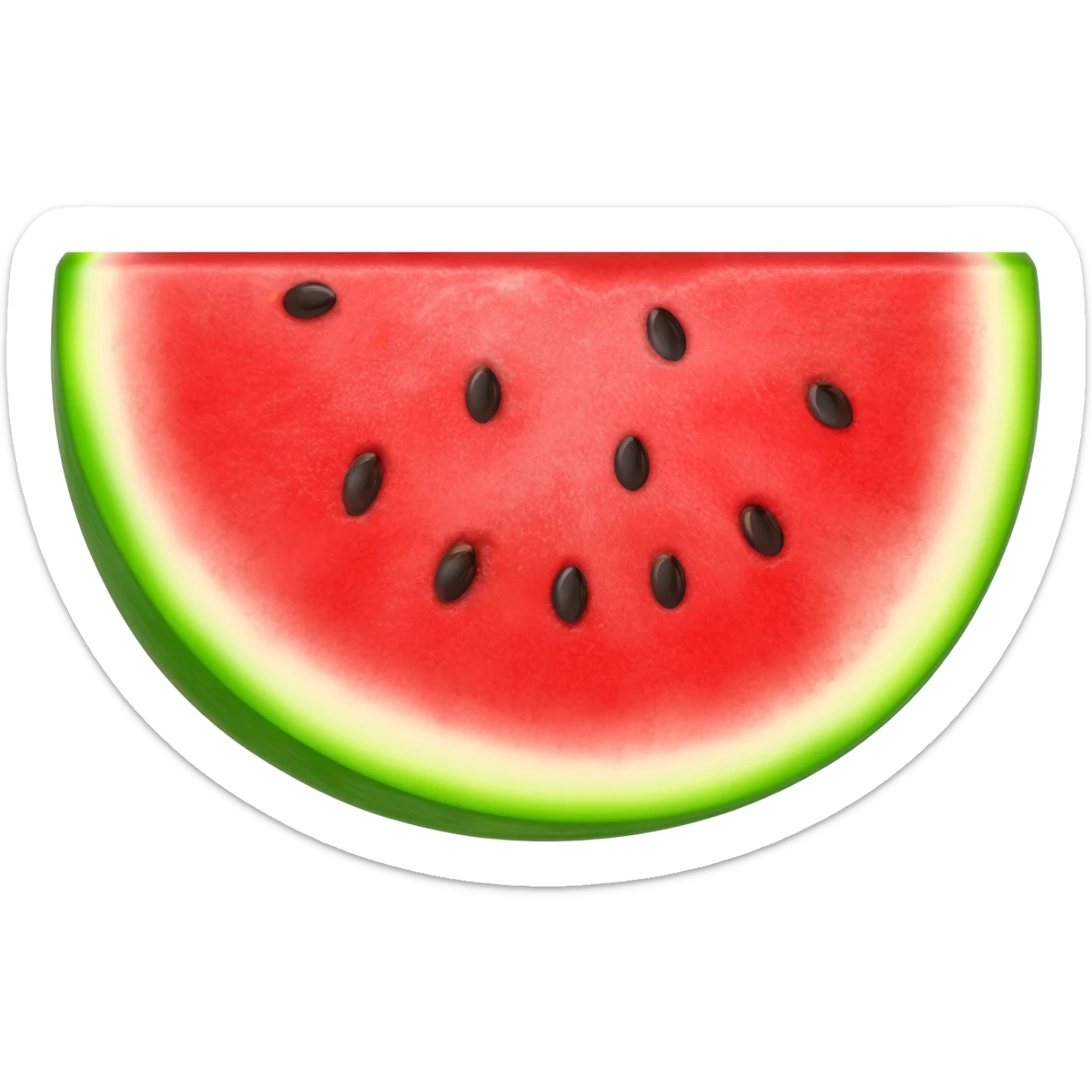 watermelon slice full of seeds sticker