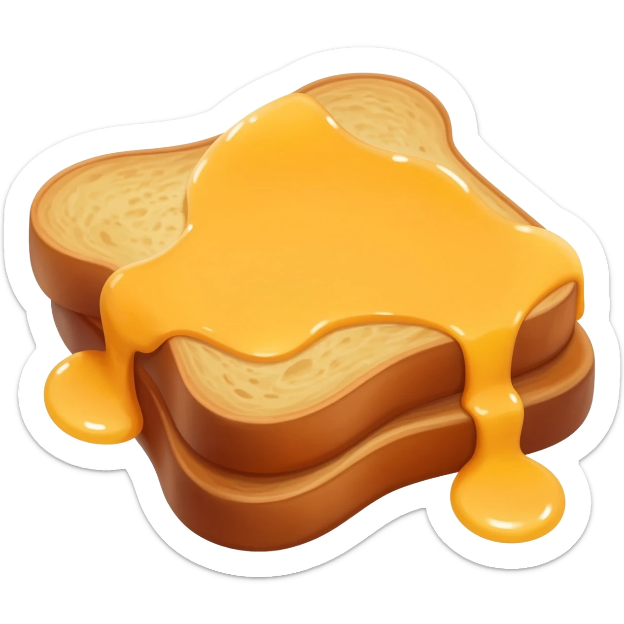 French toast with syrup sticker