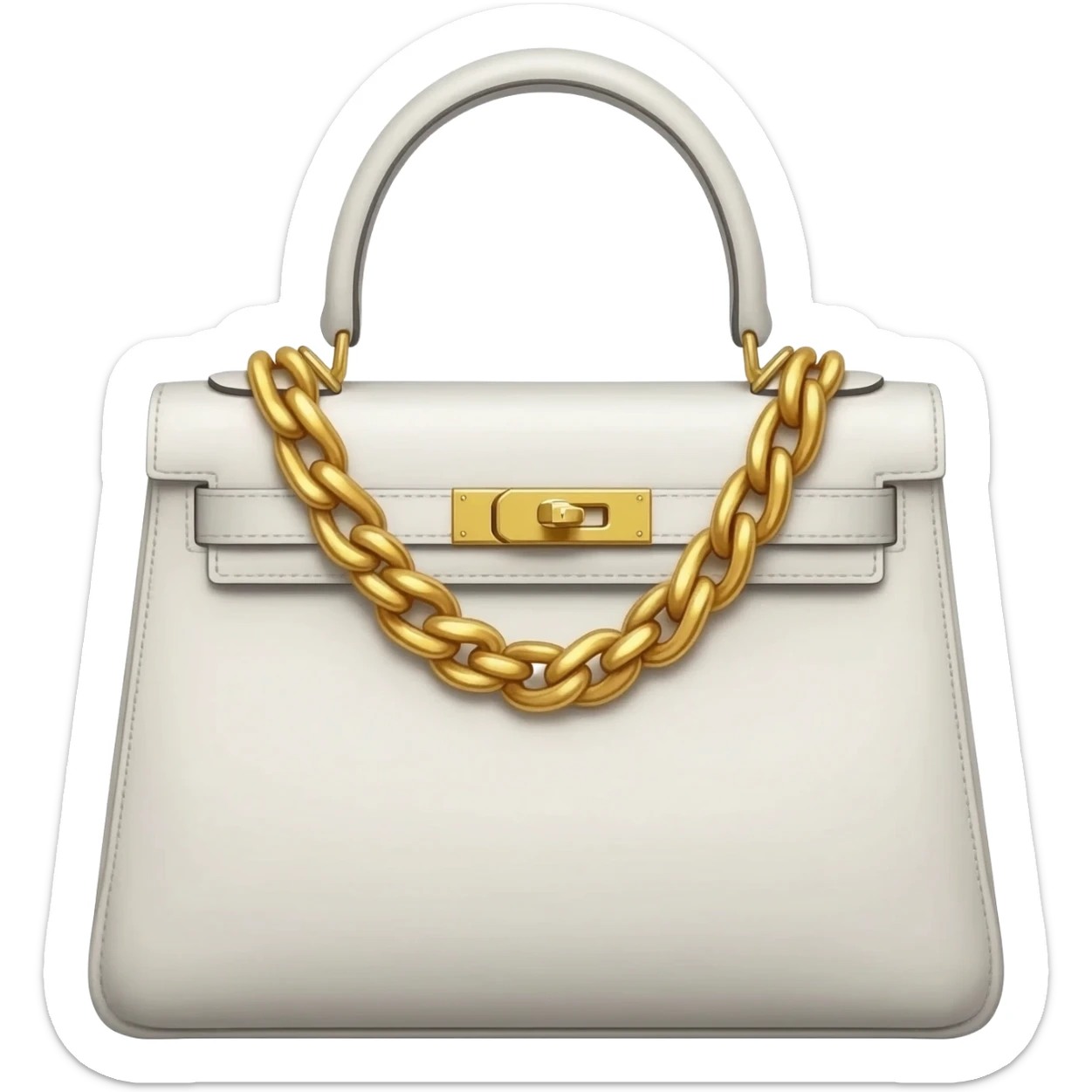 white birkin hermes bag sticker