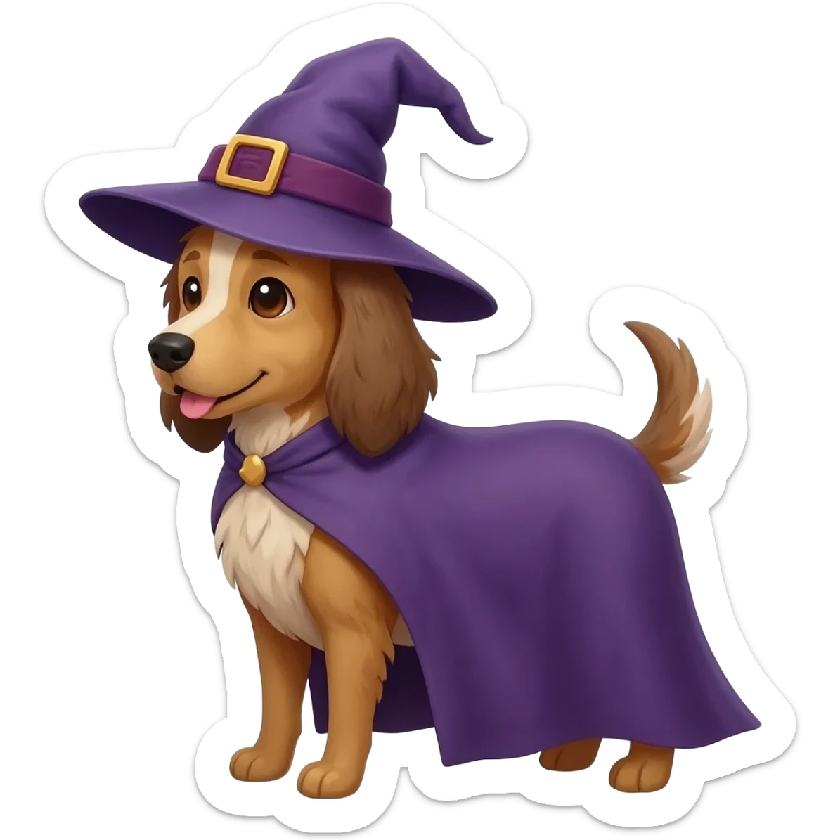 Dog wizard sticker