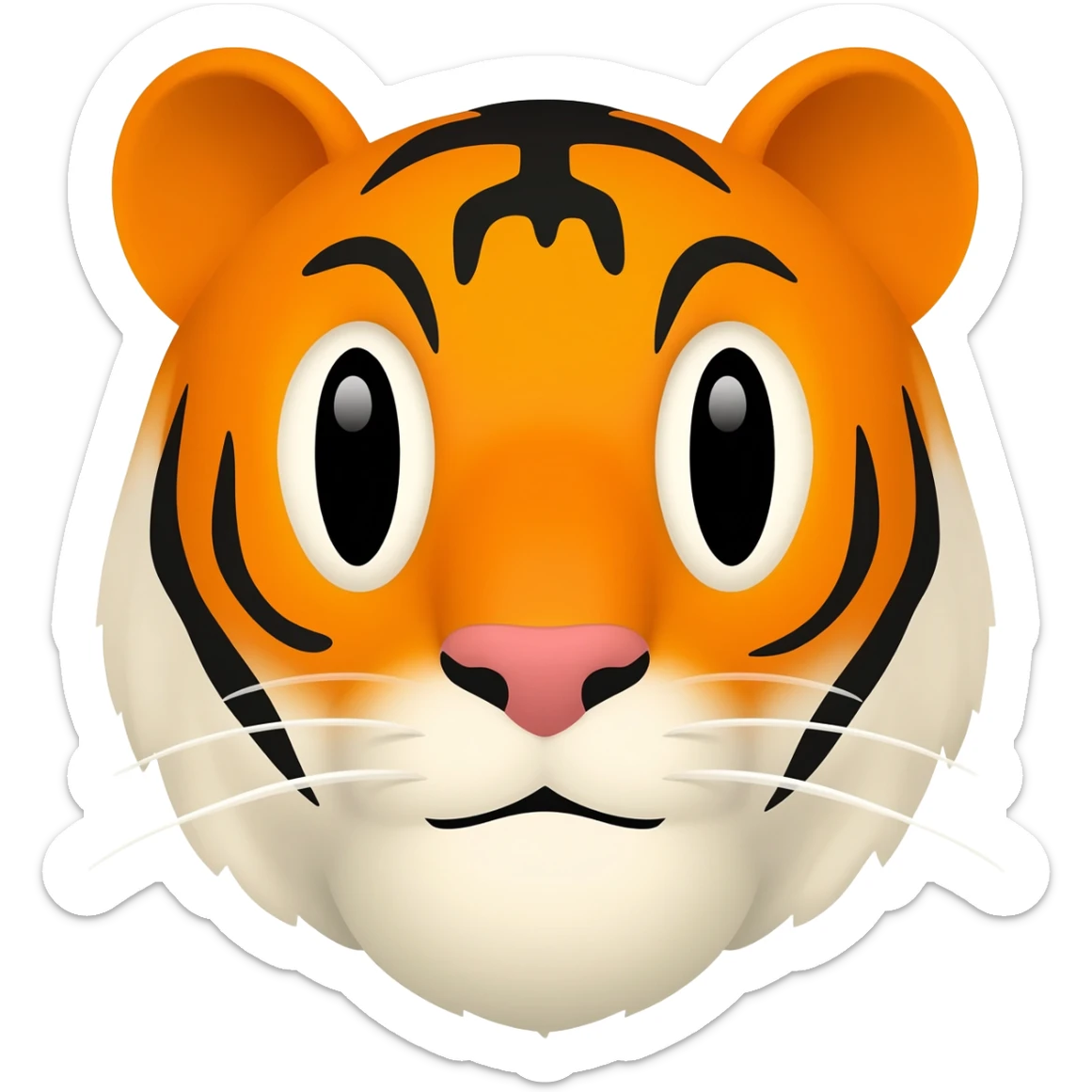 orange tiger sticker