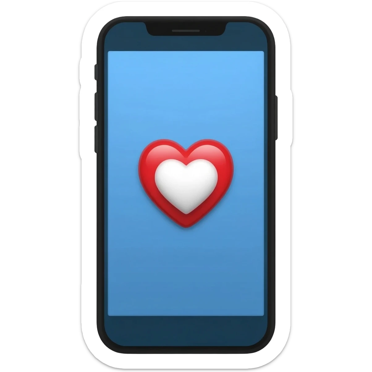 iphone heart sticker