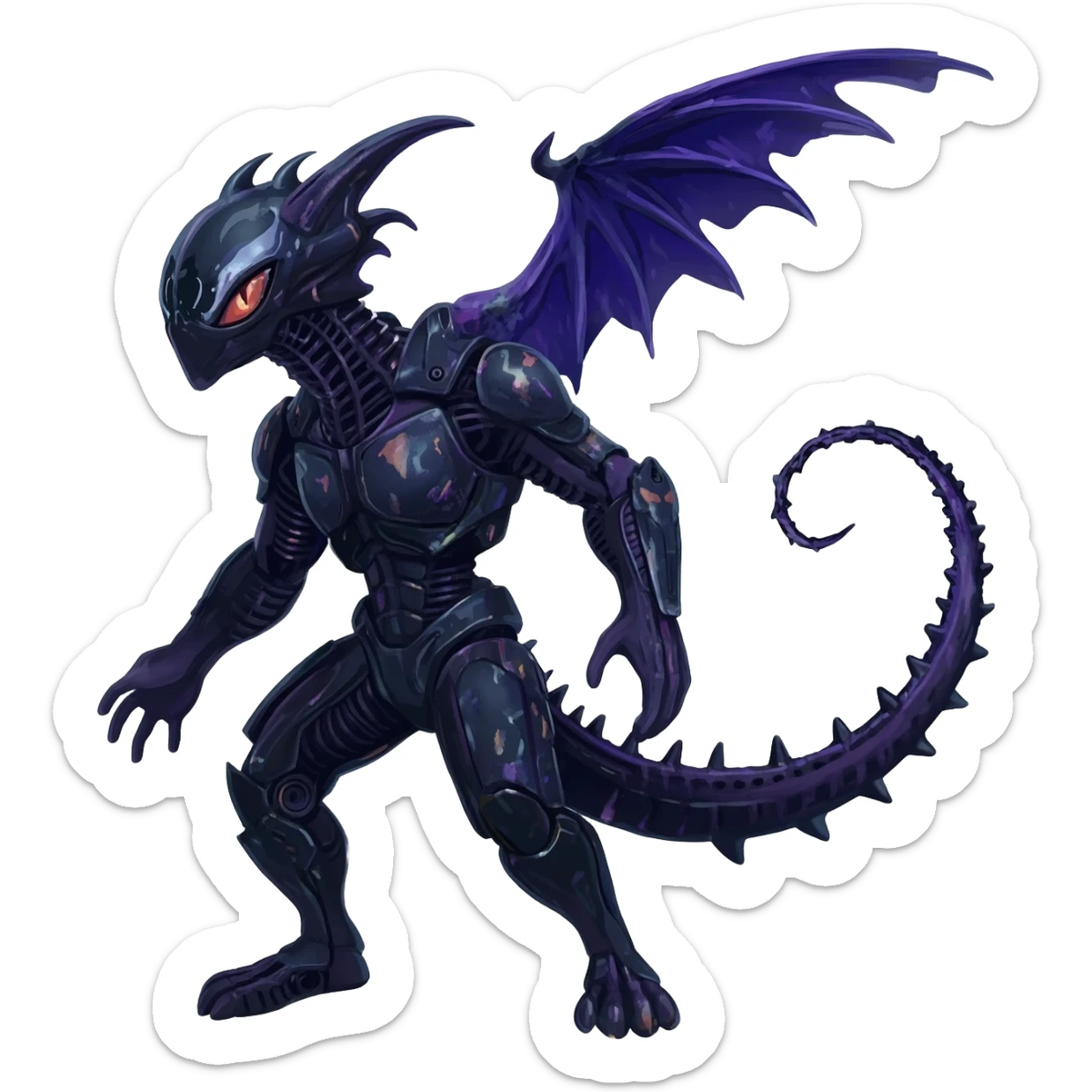 Venom-Xenomorph-Darkrai-Genesect-fusion  sticker