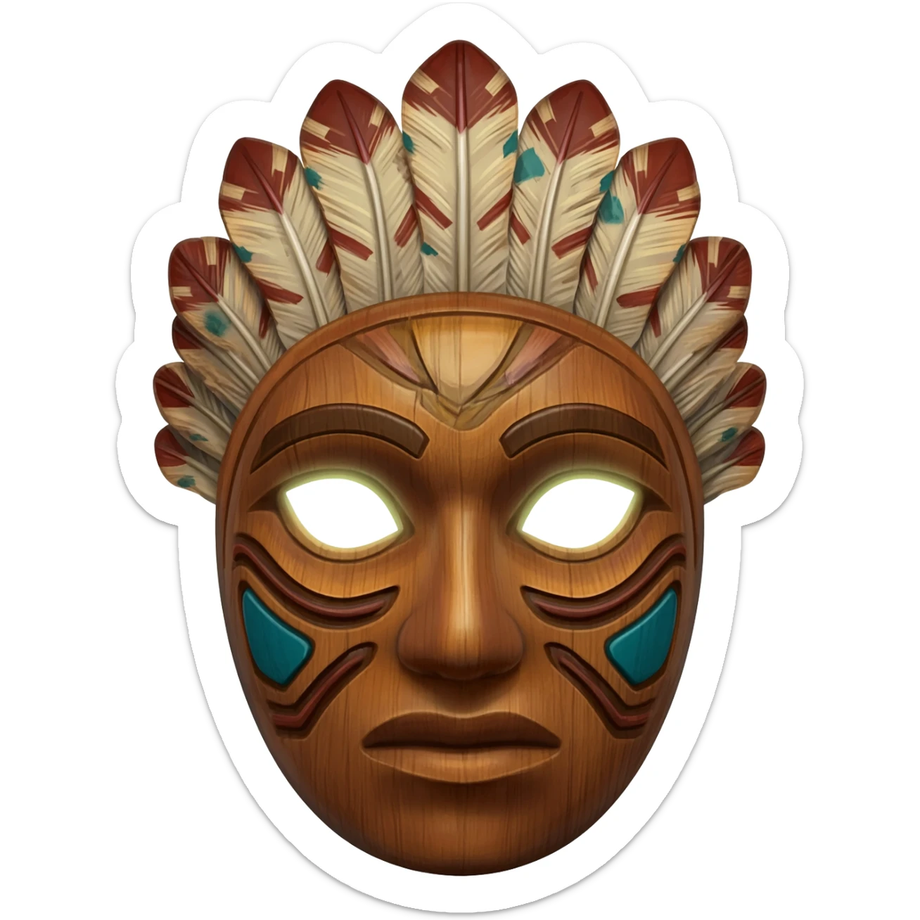 A xaman mask sticker