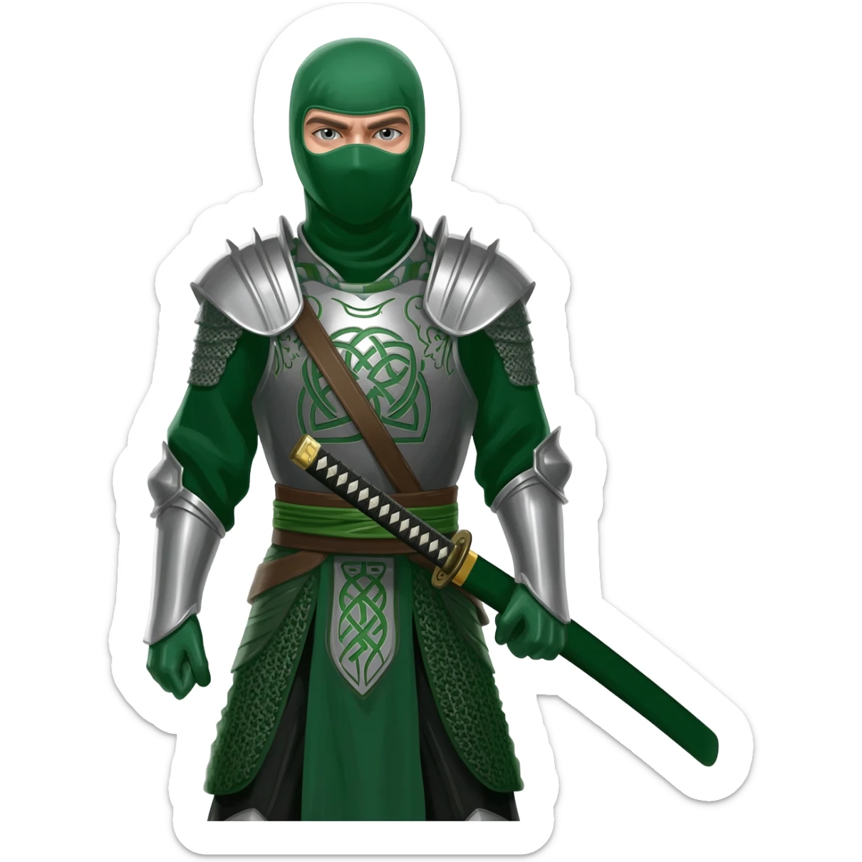 Irish ninja sticker