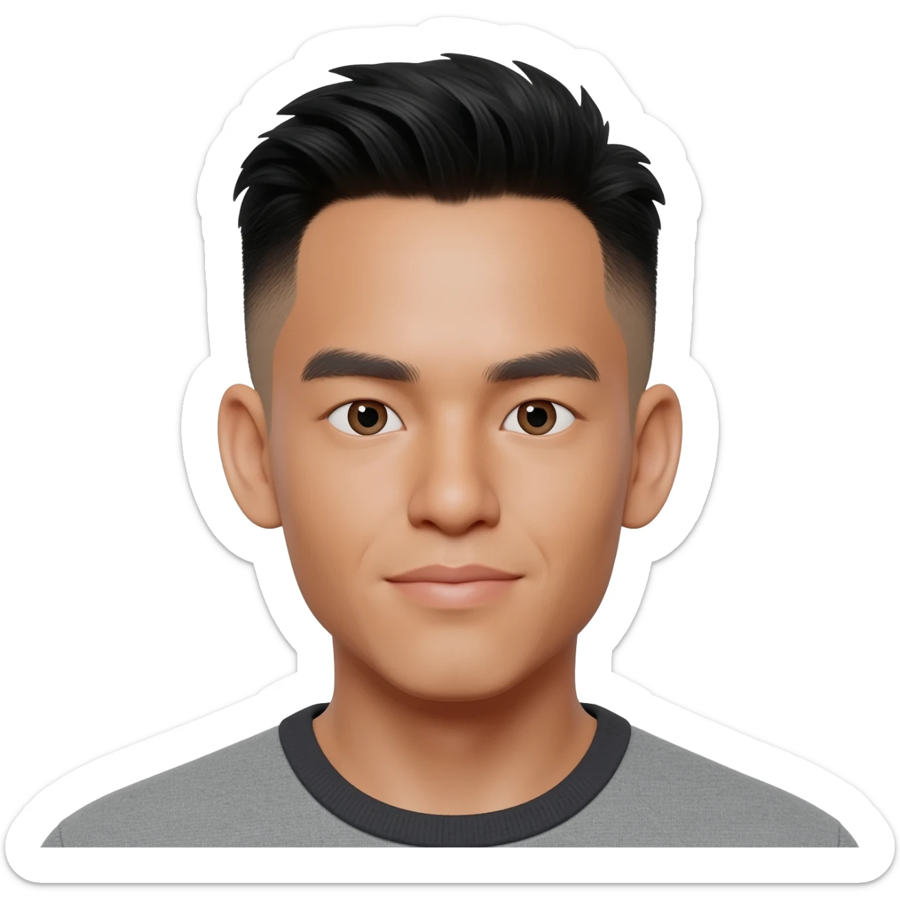 Pinoy version kahawig ni Henry Golding Fade HairCut 25 years old sticker