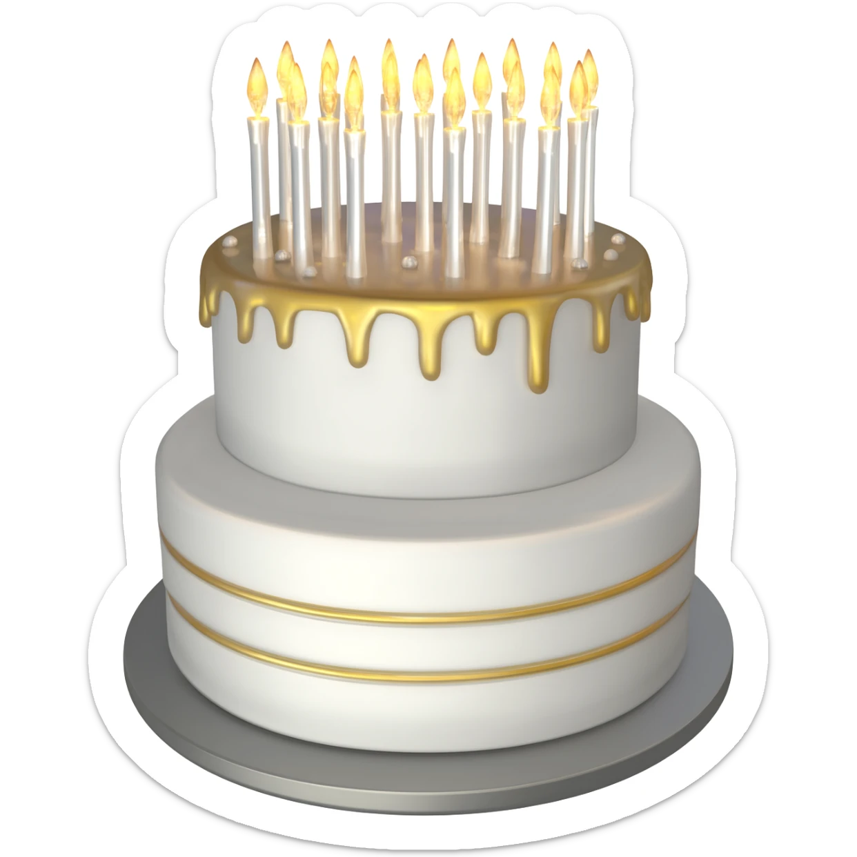 15 years cake sticker