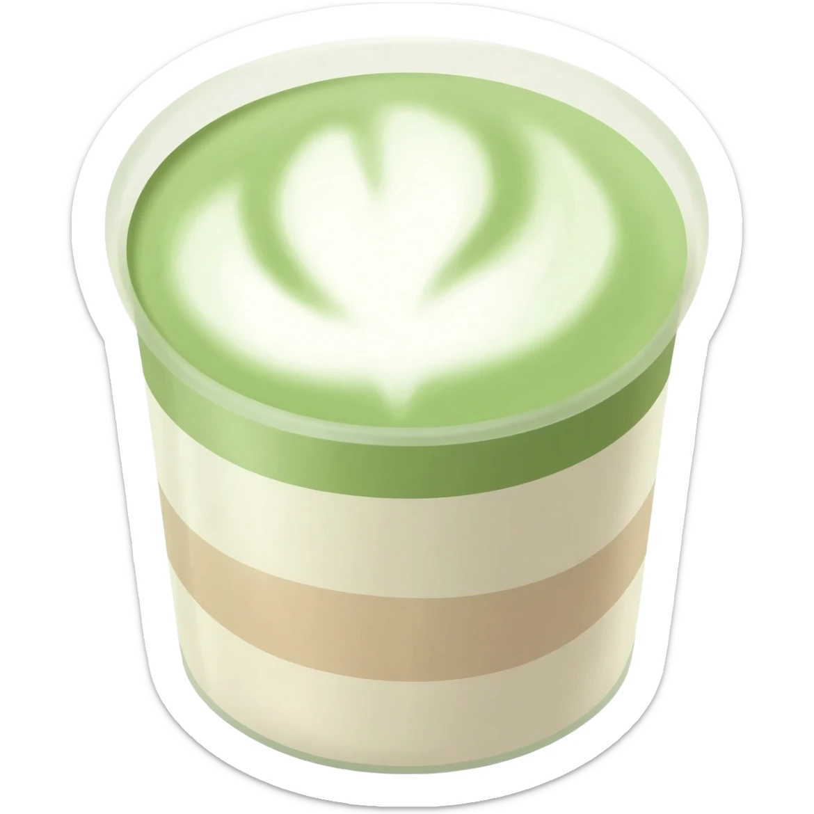 Strawberry Matcha sticker