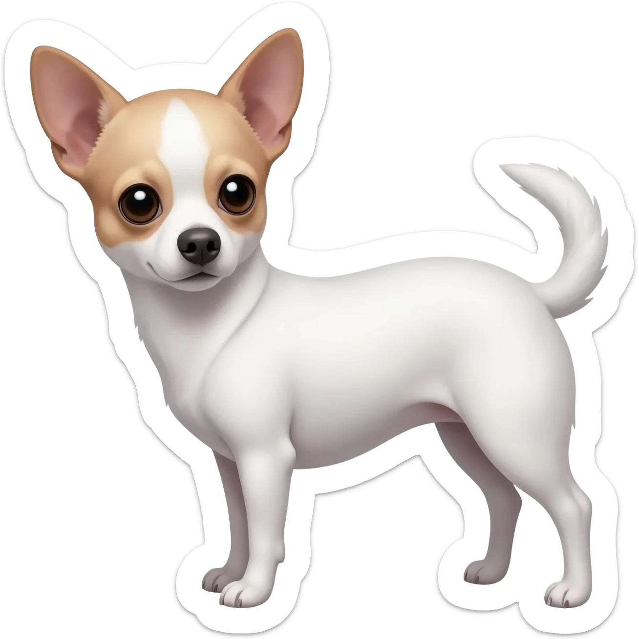 Chihuahua blanc sticker
