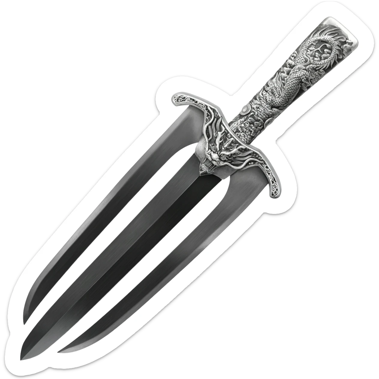 A three Sword style katana sticker
