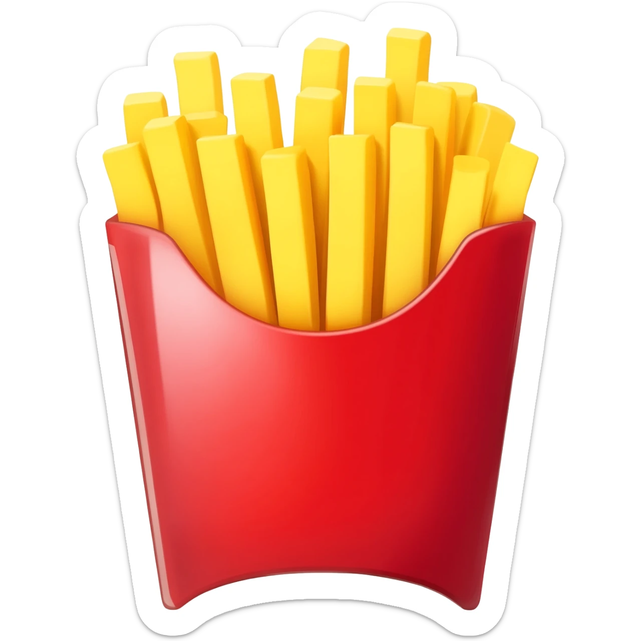 French fries sticker