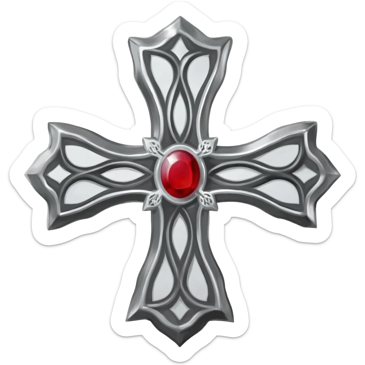Knight templar cross sticker