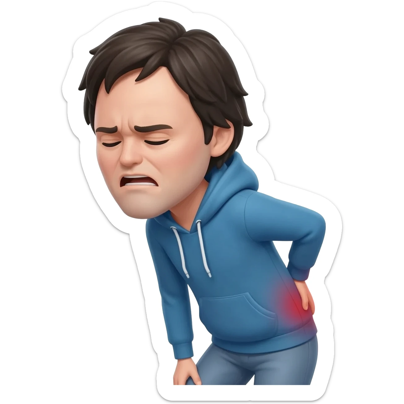 Back pain sticker