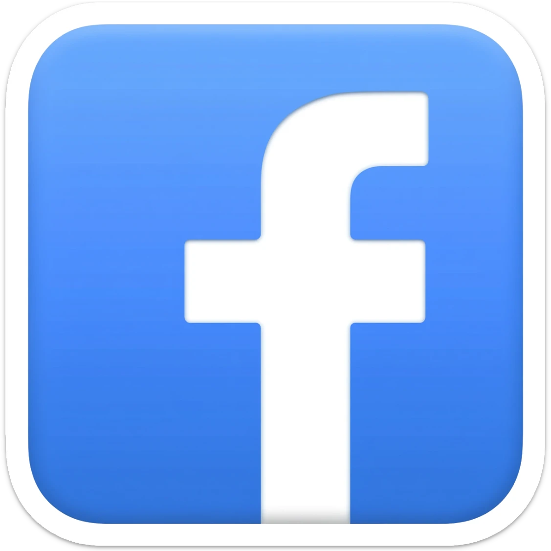 white facebook messenger sticker