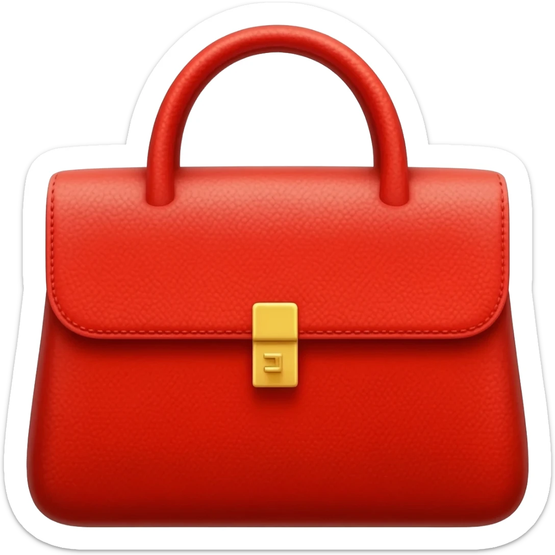 red hermes bag sticker