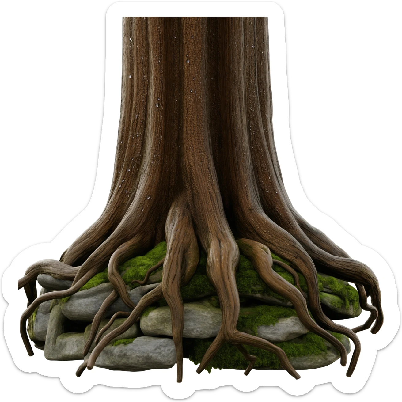 roots of a tree sticker