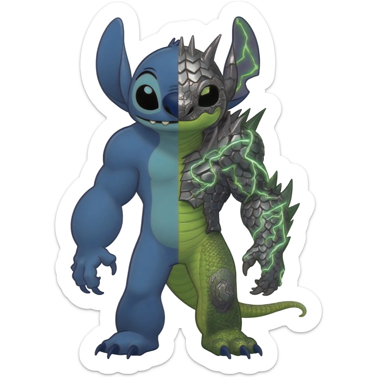 Venom-Stitch-Zekrom-Salandit-Sneasel-fusion, full body sticker