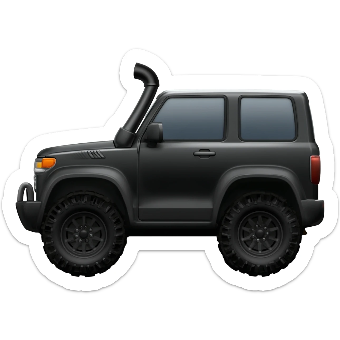 car with 4WD snorkel sticker