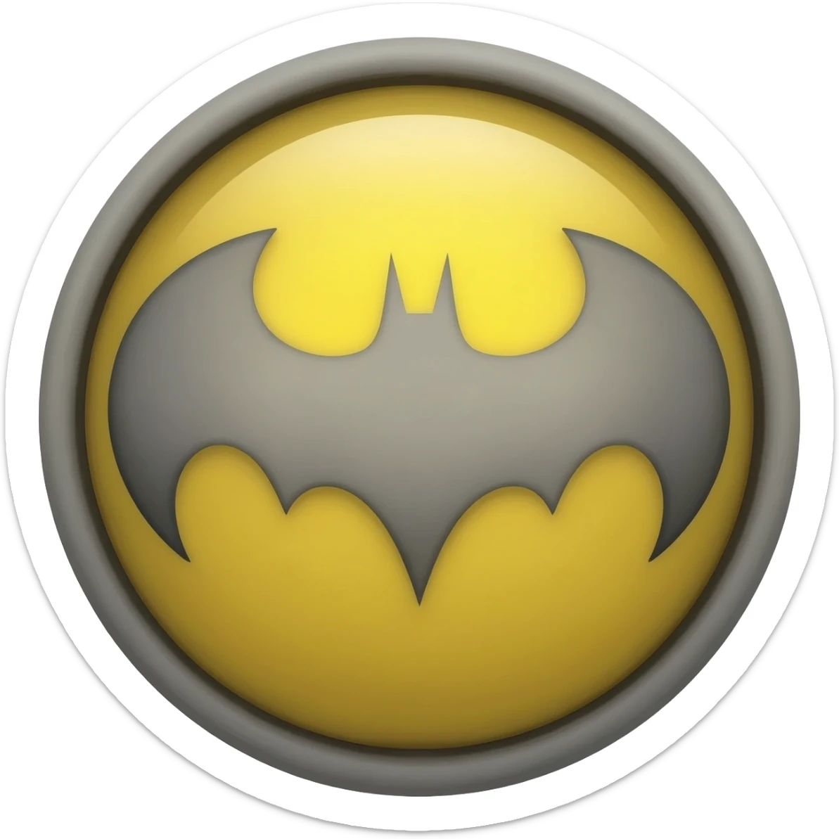 Bat signal sticker