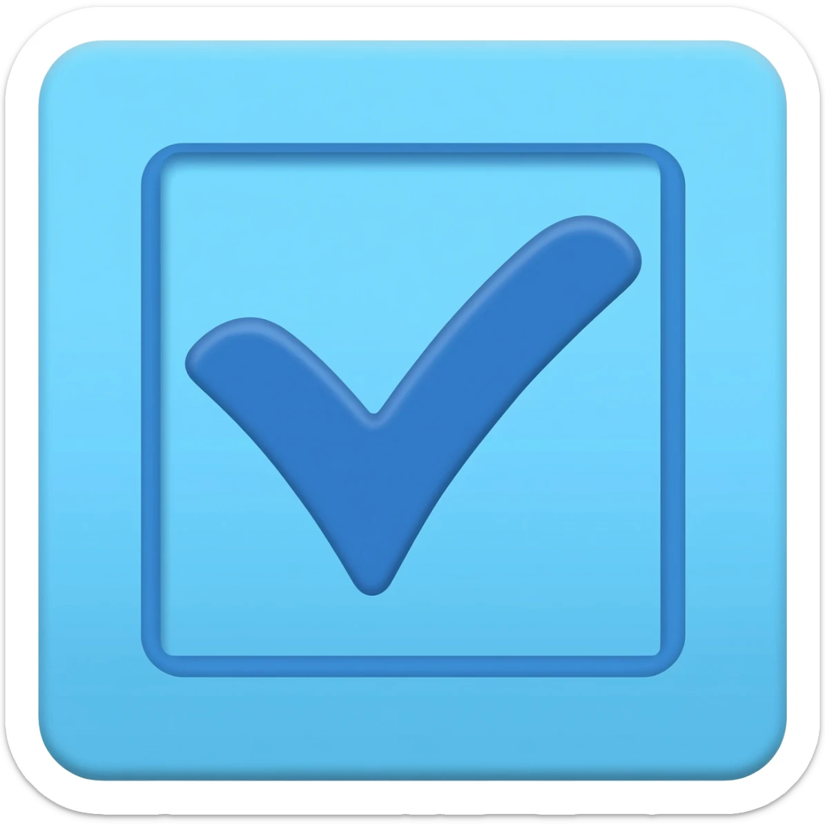 Verificado azul palomita sticker