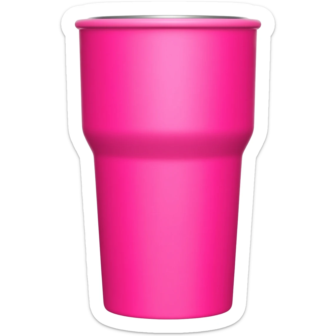 Свело розовая чашка stanley sticker