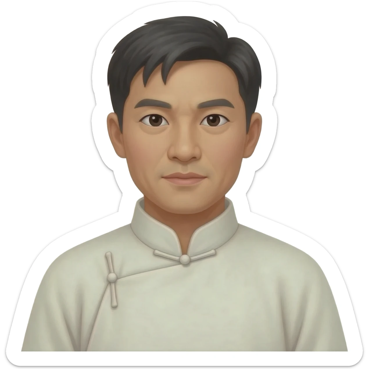 chinese traditional village doctor, 1960s, not modern, not wearing white robe sticker