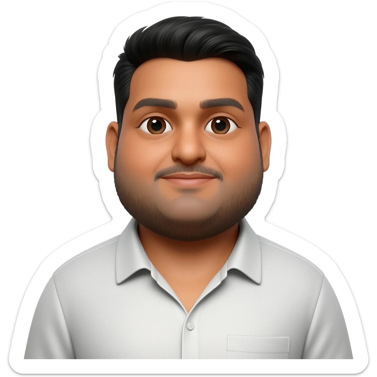 Obese Indian man sticker