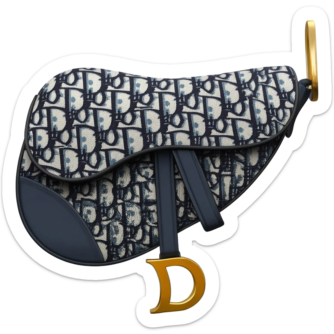 dior saddle bag sticker