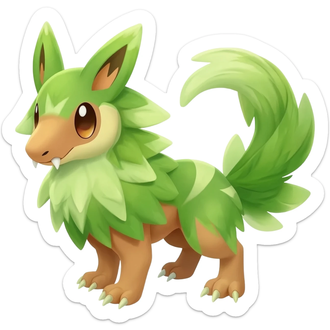 Exotic tropical Animal-Fakémon-Pokémon-hybrid-fusion-creature  sticker