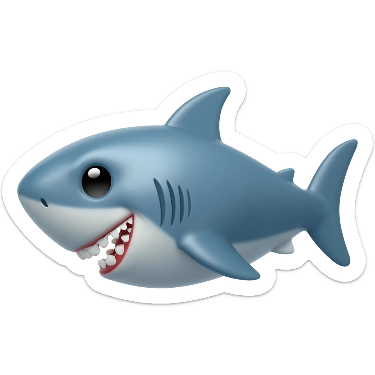 Baby shark with teeth sticker