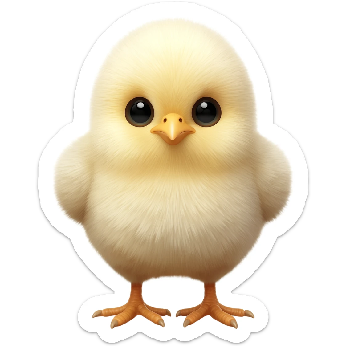 a baby chicken sticker