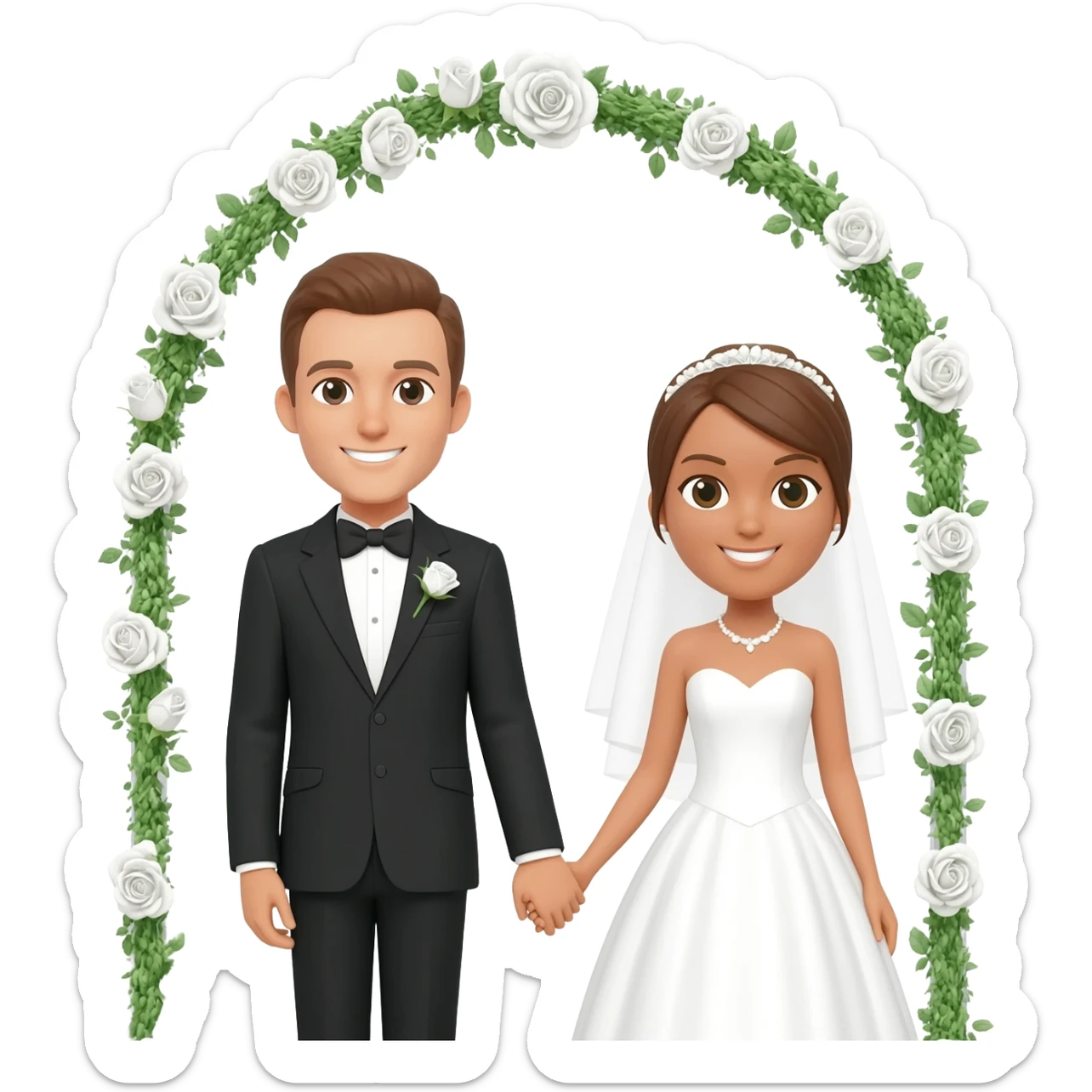 Wedding couple sticker