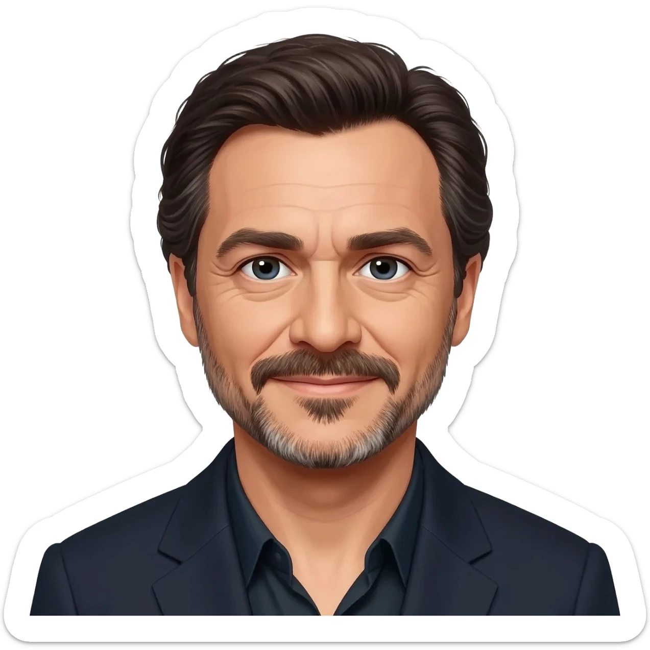 HYPERREALISTIC JAVIER BARDEM ACTOR sticker