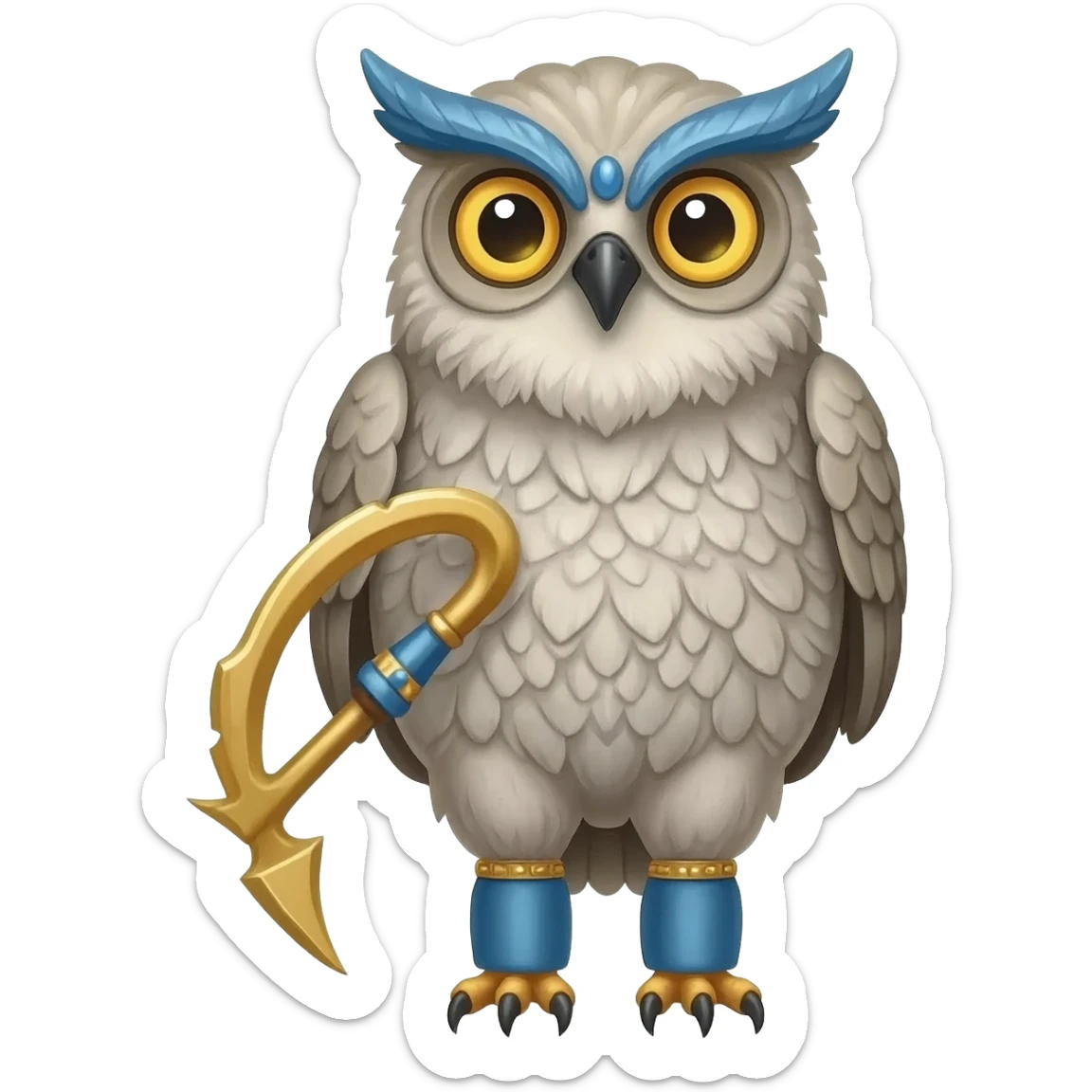 artemis  owl greek god sticker
